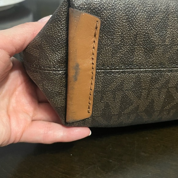 Michael Kors Brown Leather Hobo Bag - Picture 11 of 16